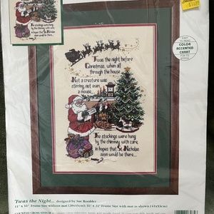 Last Chance!! ‘‘Twas the Night Counted Cross Stitch Kit
